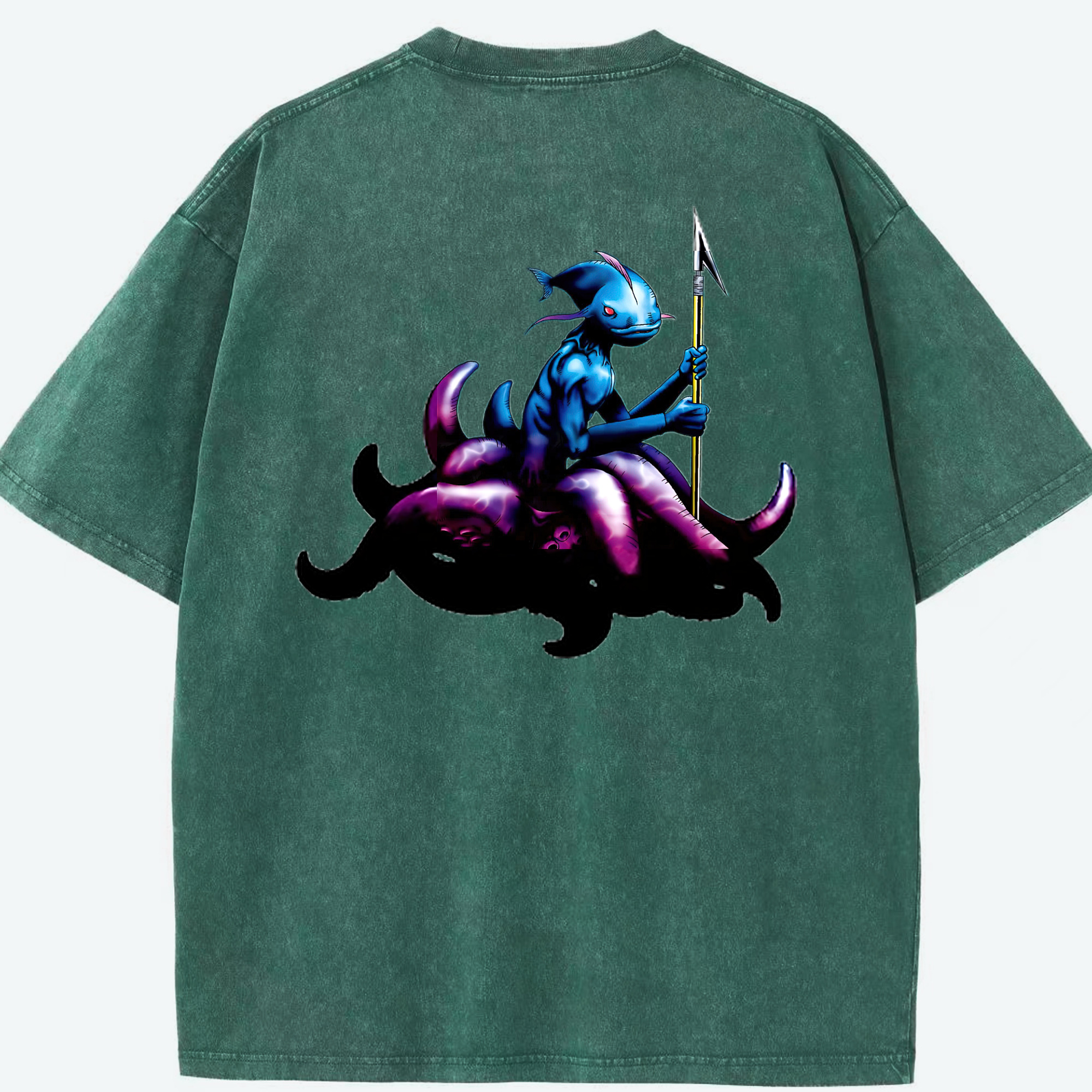 （画像用） 遊☆戯☆王 Yu-Gi-Oh! 綿100% ヴィンテージ風 半袖Tシャツ（背面プリント）